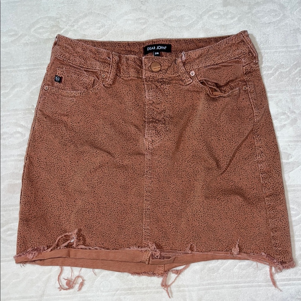 Dear John raw hem mini skirt (26)
